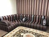 مجلس يمني ارتفاع 15" قماش فاخرم للمتر - Per Meter YEMENIS SEATING 15" H Luxury Fabric
