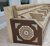 MOROCCAN SEATING with wood Back (per Meter ) 39"